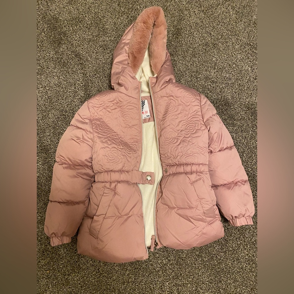 Kensie Girl Pink Quilted Jacket 5/6T